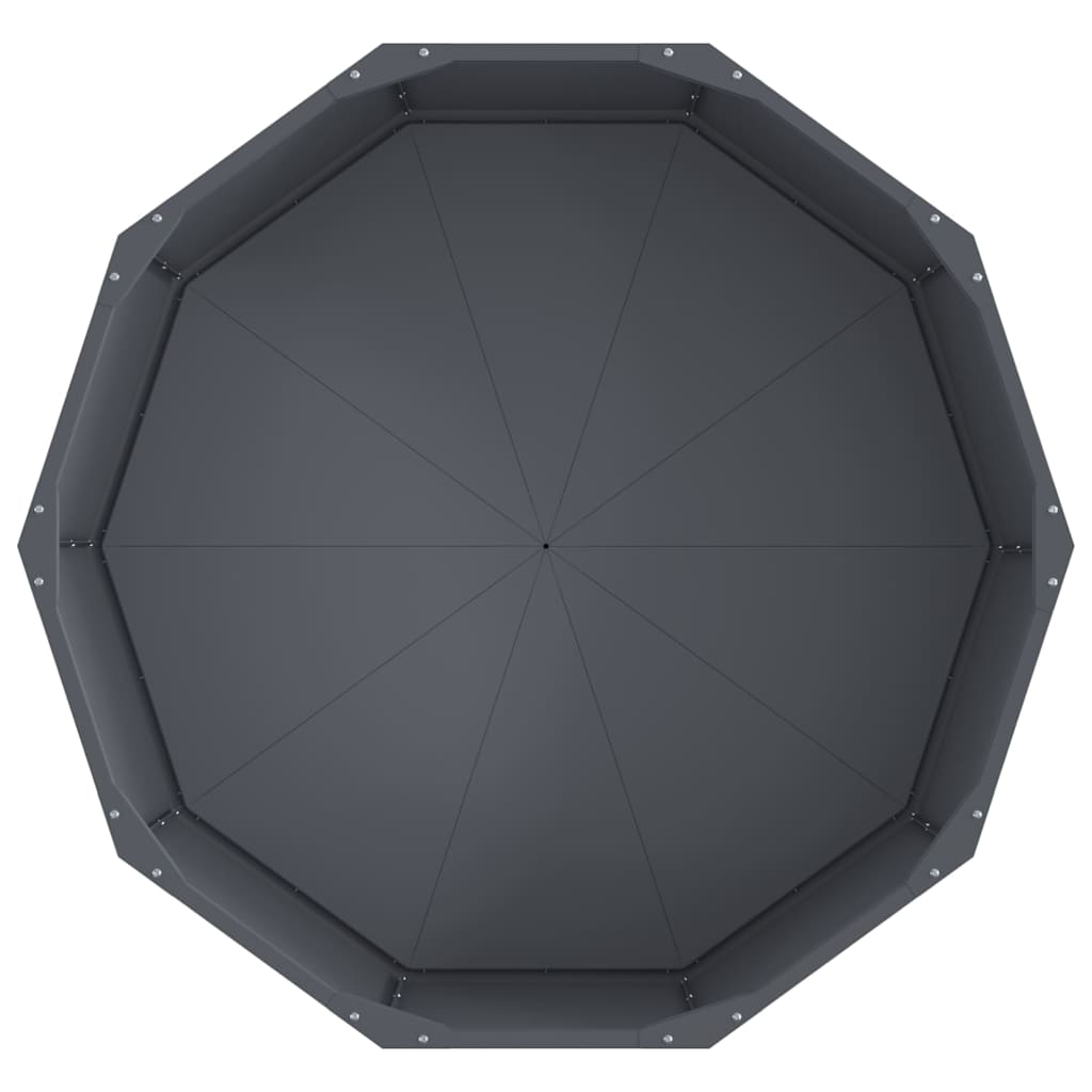 Plantenbak Antraciet 90 x 90 x 35 cm Staal