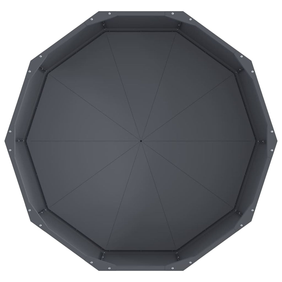 Plantenbak Antraciet 90 x 90 x 35 cm Staal