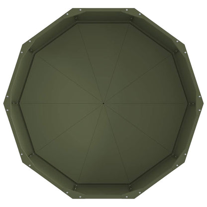 Plantenbak Olijf Groen 90 x 90 x 35 cm Staal