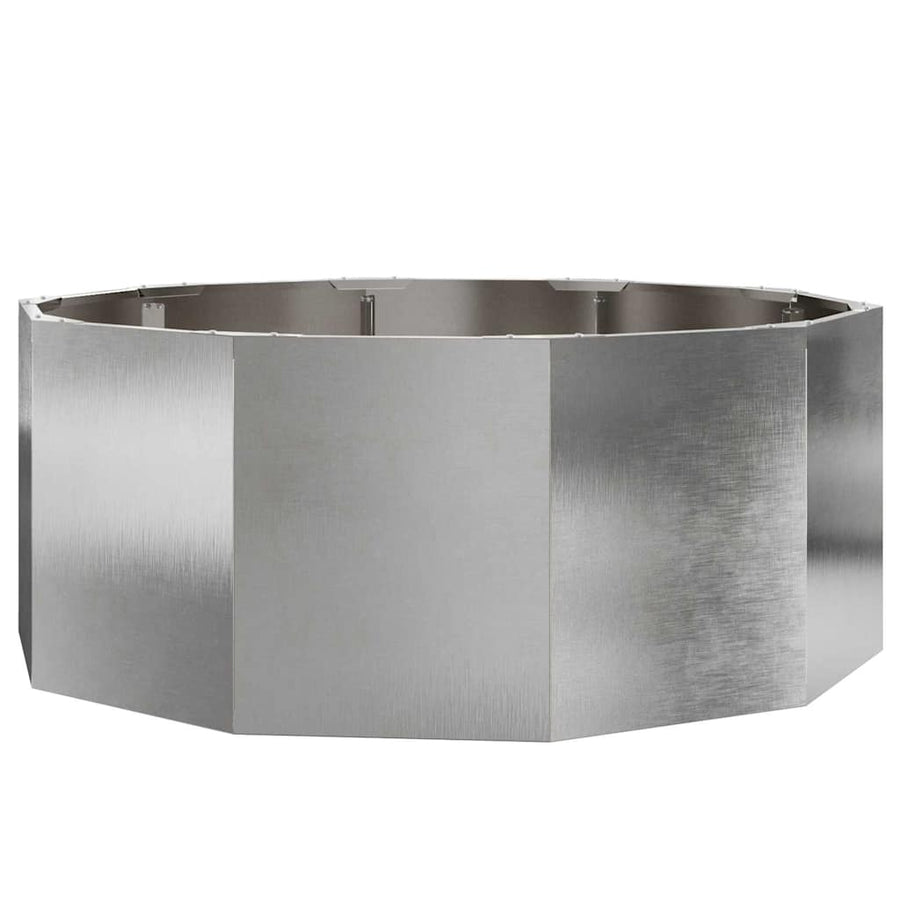 Plantenbak Zilver 90 x 90 x 35 cm Roestvrij staal