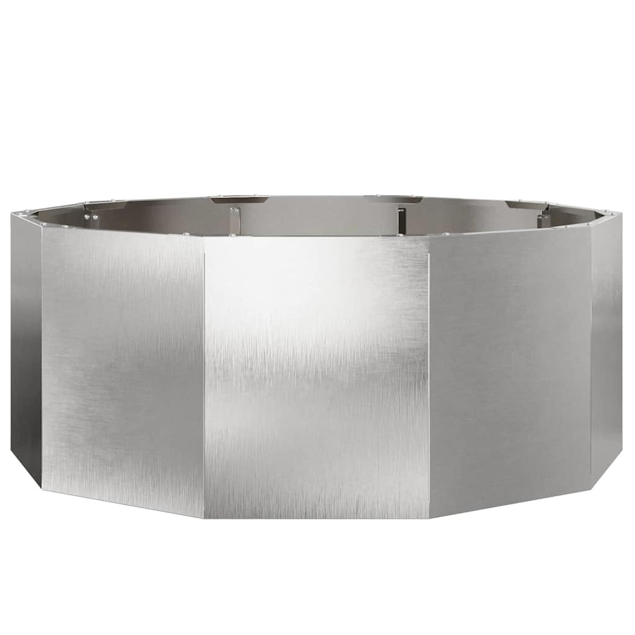 Plantenbak Zilver 90 x 90 x 35 cm Roestvrij staal