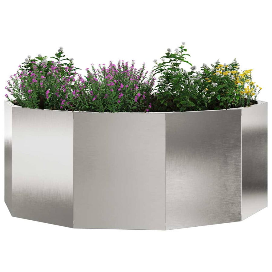 Plantenbak Zilver 90 x 90 x 35 cm Roestvrij staal