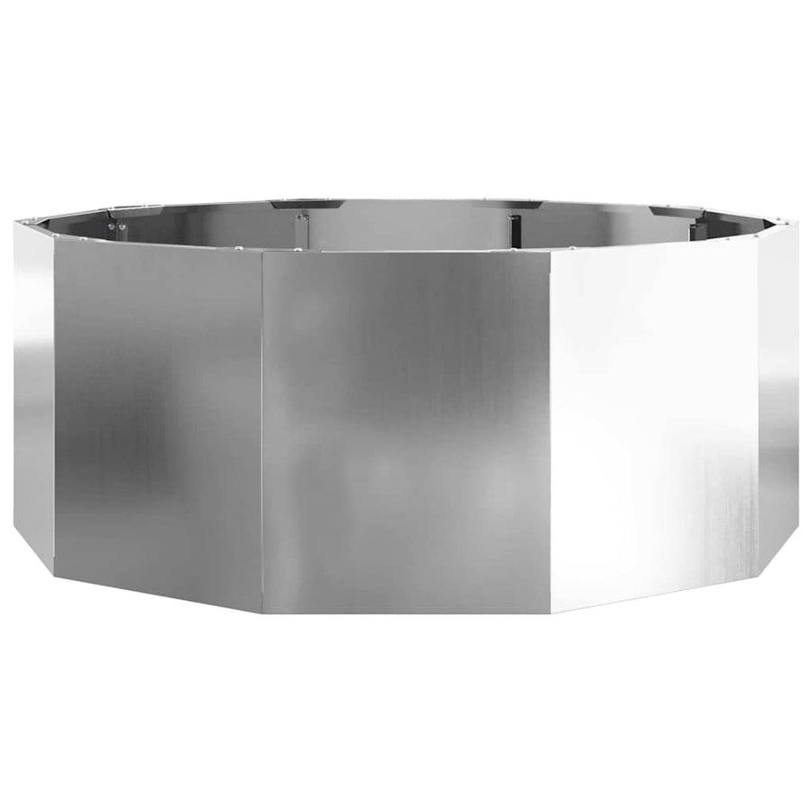 Plantenbak Zilver 90 x 90 x 35 cm Gegalvaniseerd staal