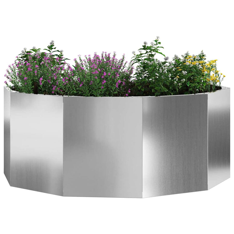 Plantenbak Zilver 90 x 90 x 35 cm Gegalvaniseerd staal