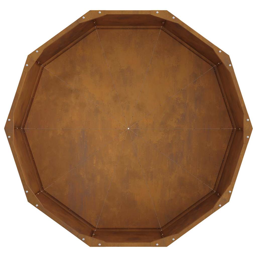 Plantenbak Roestig 90 x 90 x 35 cm Cortenstaal