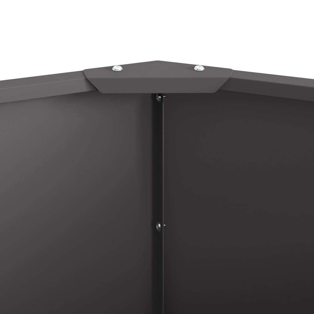 Plantenbak Zwart 60 x 60 x 35 cm Staal