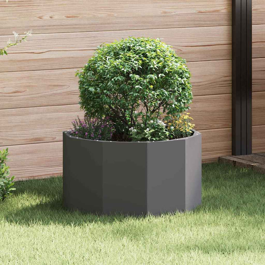 Plantenbak Zwart 60 x 60 x 35 cm Staal