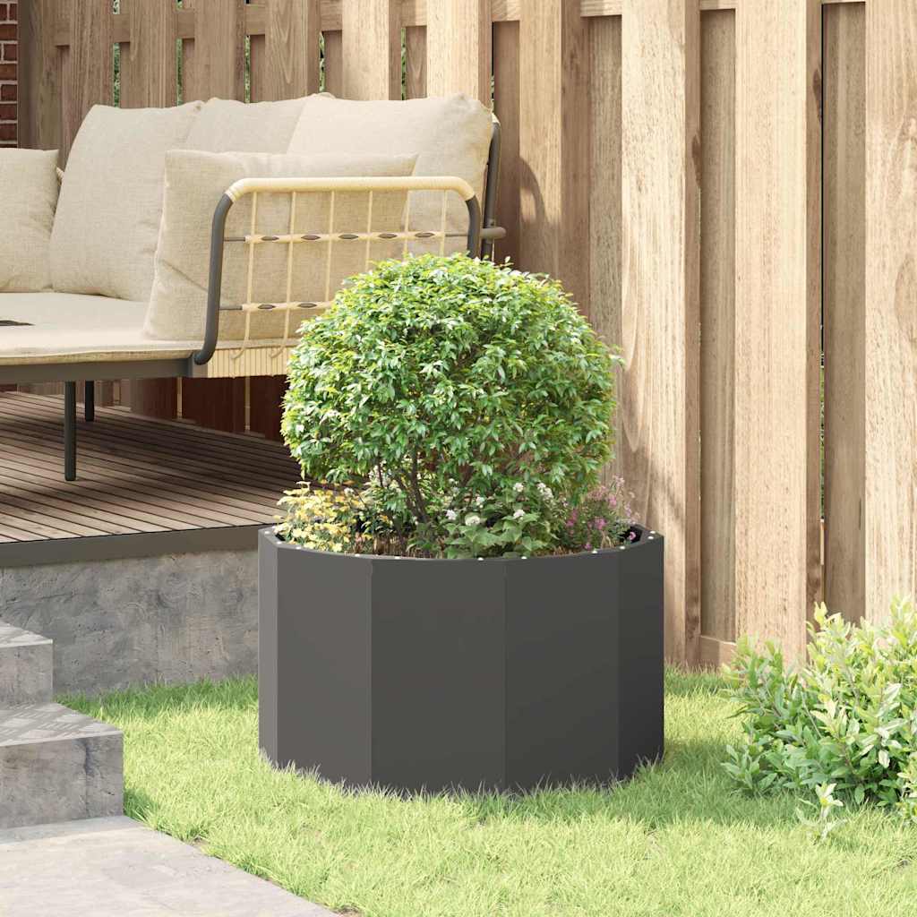 Plantenbak Zwart 60 x 60 x 35 cm Staal
