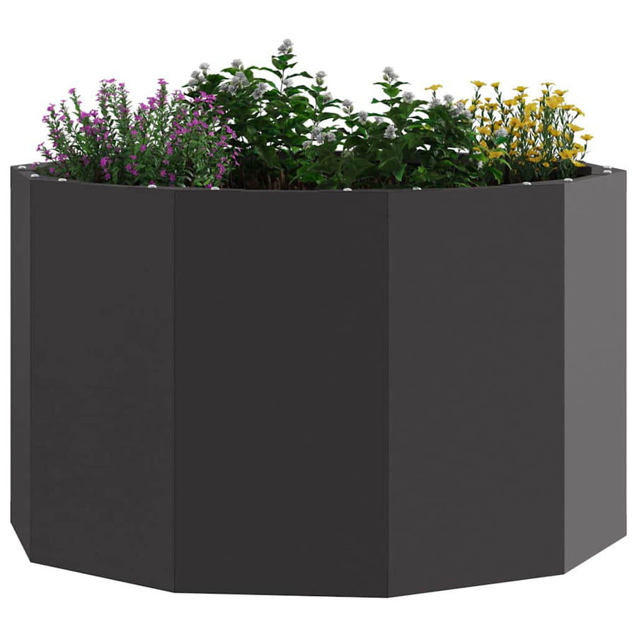 Plantenbak Zwart 60 x 60 x 35 cm Staal