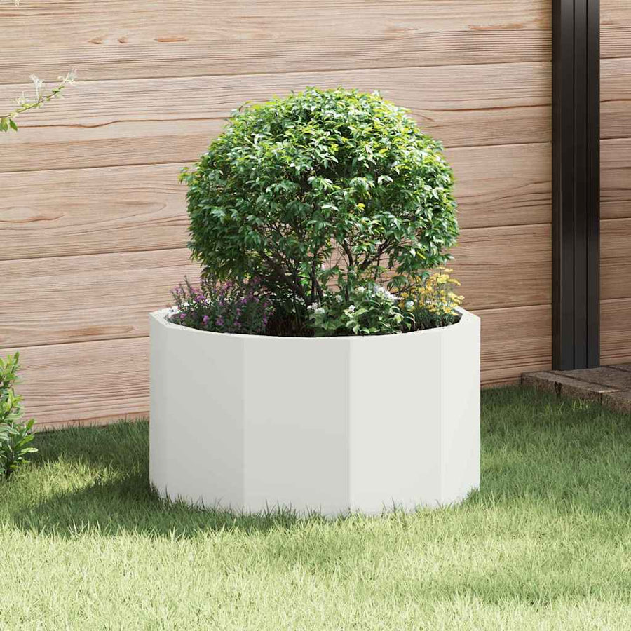 Plantenbak Wit 60 x 60 x 35 cm Staal