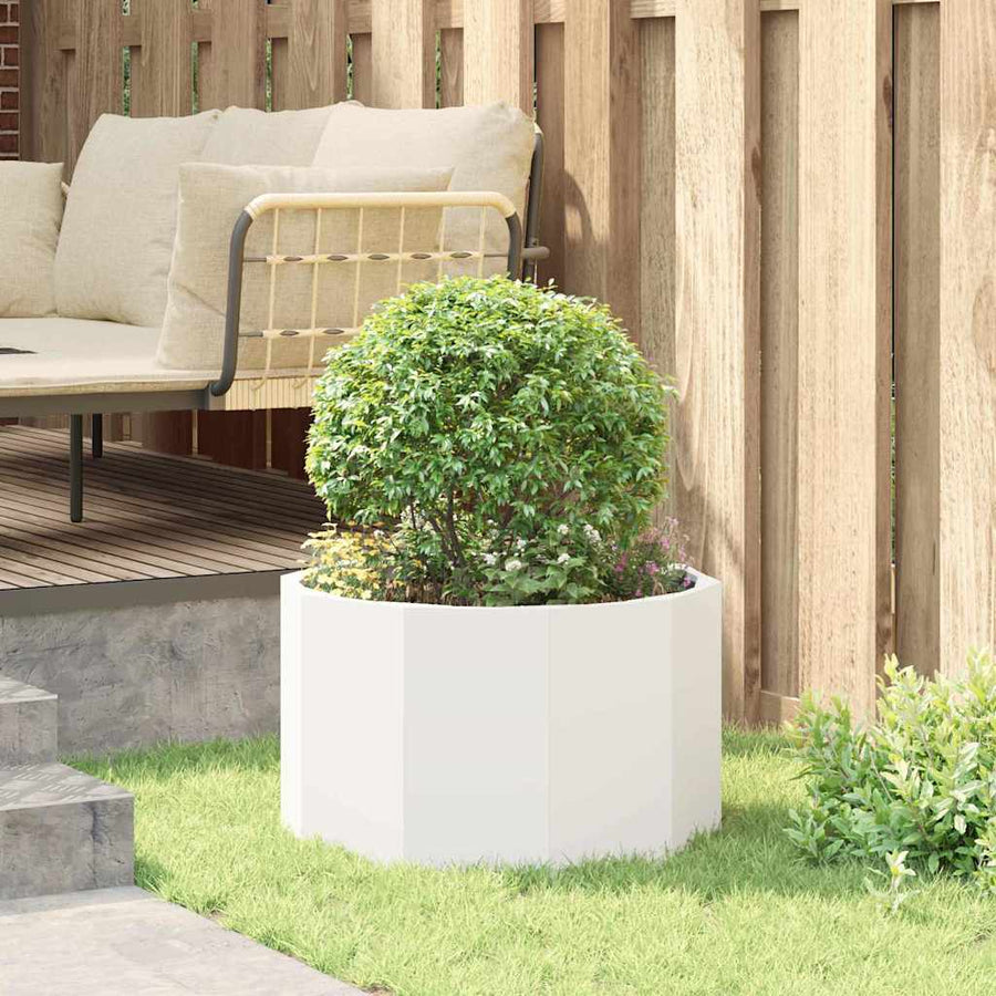 Plantenbak Wit 60 x 60 x 35 cm Staal