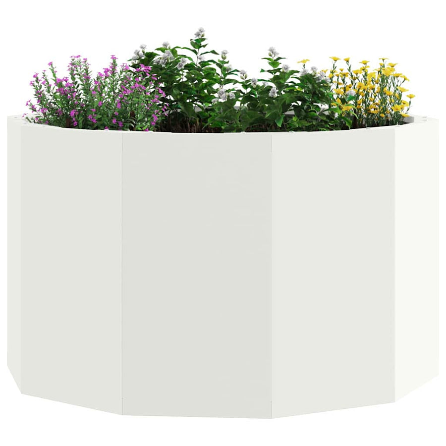 Plantenbak Wit 60 x 60 x 35 cm Staal