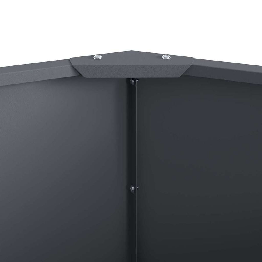 Plantenbak Antraciet 60 x 60 x 35 cm Staal