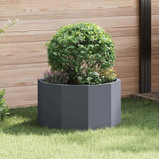 Plantenbak staal rond 60x60x35 cm antraciet