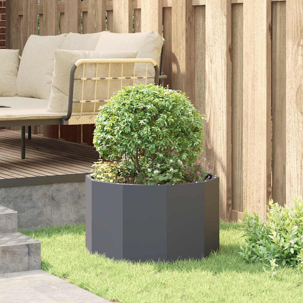 Plantenbak Antraciet 60 x 60 x 35 cm Staal