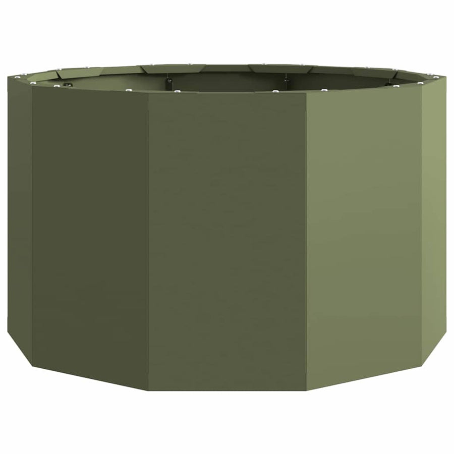 Plantenbak Olijf Groen 60 x 60 x 35 cm Staal