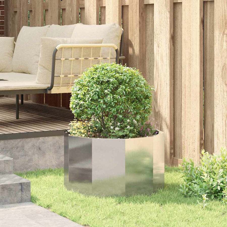 Plantenbak Zilver 60 x 60 x 35 cm Roestvrij staal