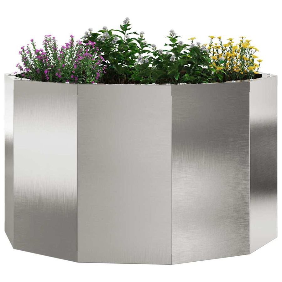 Plantenbak Zilver 60 x 60 x 35 cm Roestvrij staal