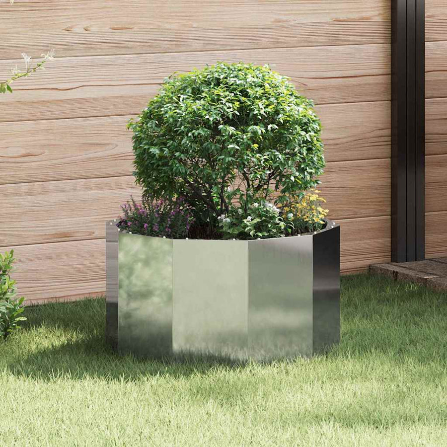 Plantenbak Zilver 60 x 60 x 35 cm Gegalvaniseerd staal
