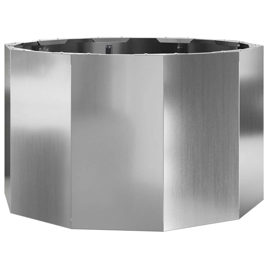 Plantenbak Zilver 60 x 60 x 35 cm Gegalvaniseerd staal