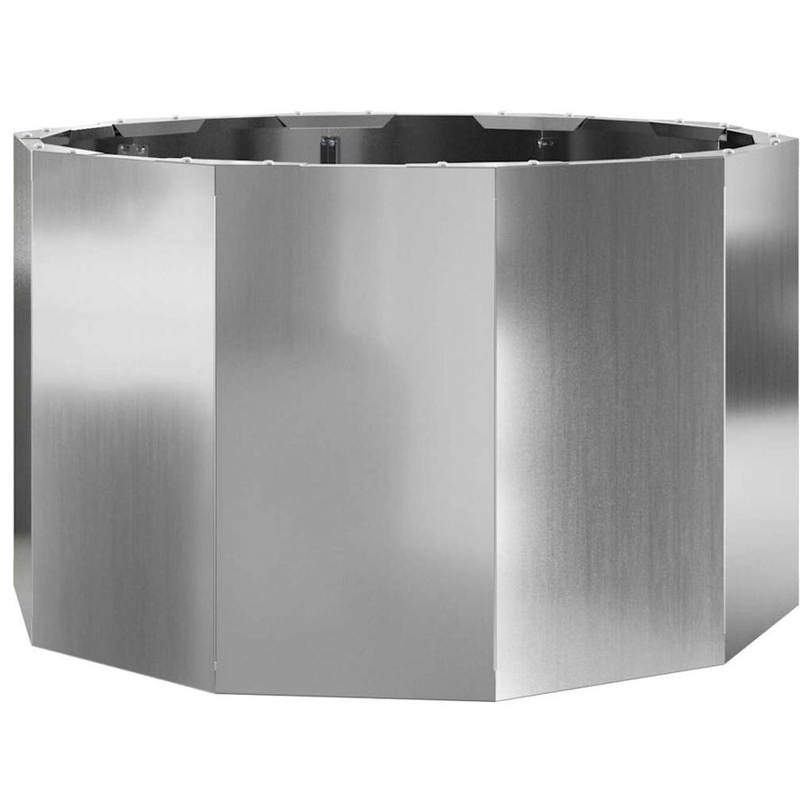 Plantenbak Zilver 60 x 60 x 35 cm Gegalvaniseerd staal