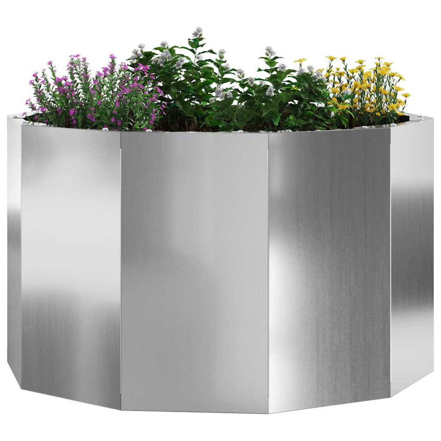 Plantenbak Zilver 60 x 60 x 35 cm Gegalvaniseerd staal