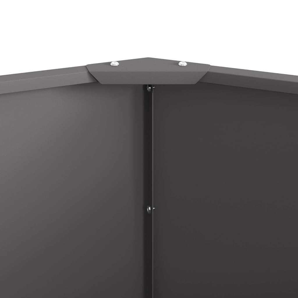 Plantenbak Zwart 120 x 120 x 50 cm Staal