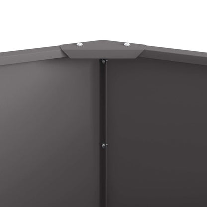 Plantenbak Zwart 120 x 120 x 50 cm Staal