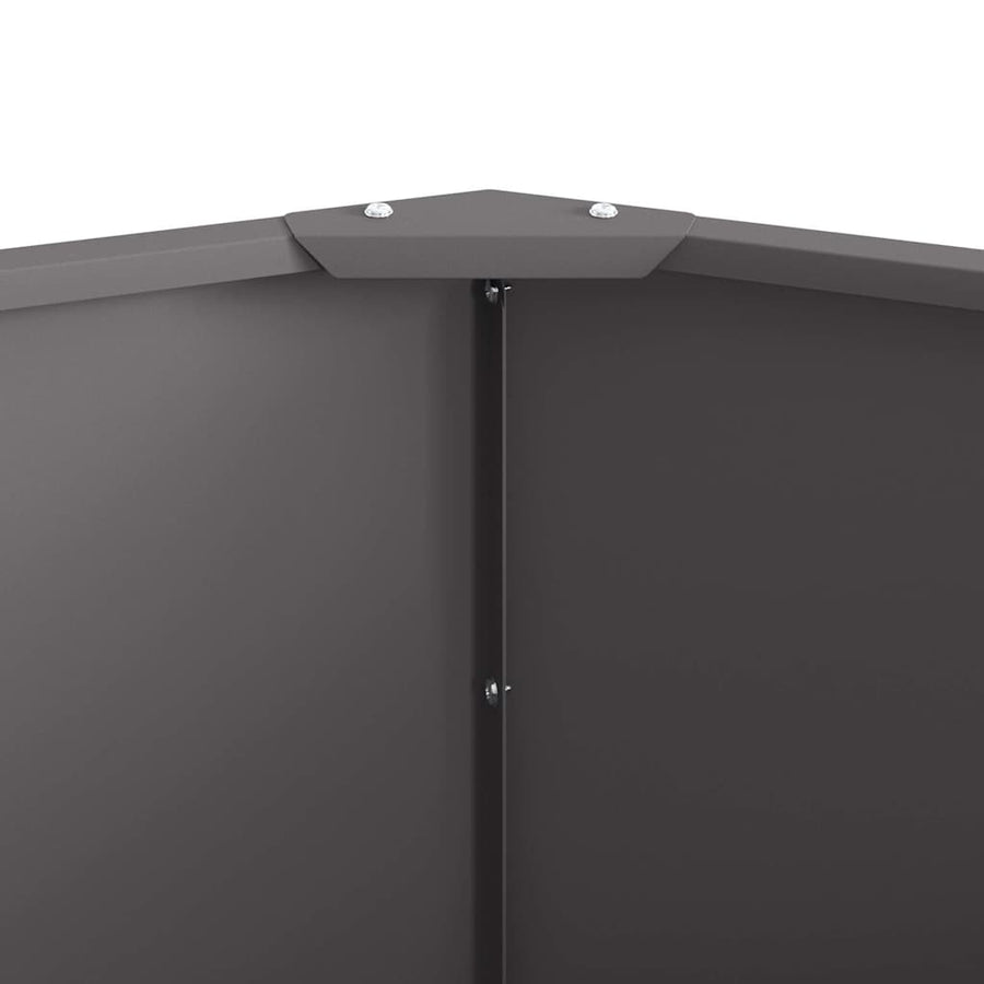 Plantenbak Zwart 120 x 120 x 50 cm Staal