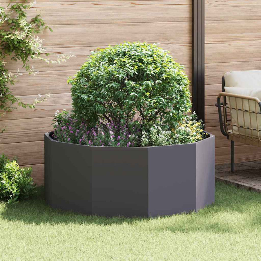 Plantenbak Zwart 120 x 120 x 50 cm Staal