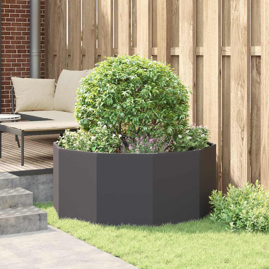 Plantenbak Zwart 120 x 120 x 50 cm Staal