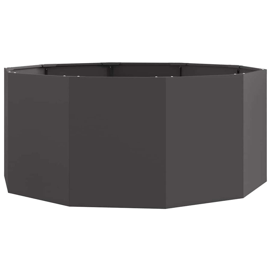 Plantenbak Zwart 120 x 120 x 50 cm Staal