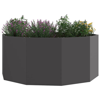 Plantenbak Zwart 120 x 120 x 50 cm Staal