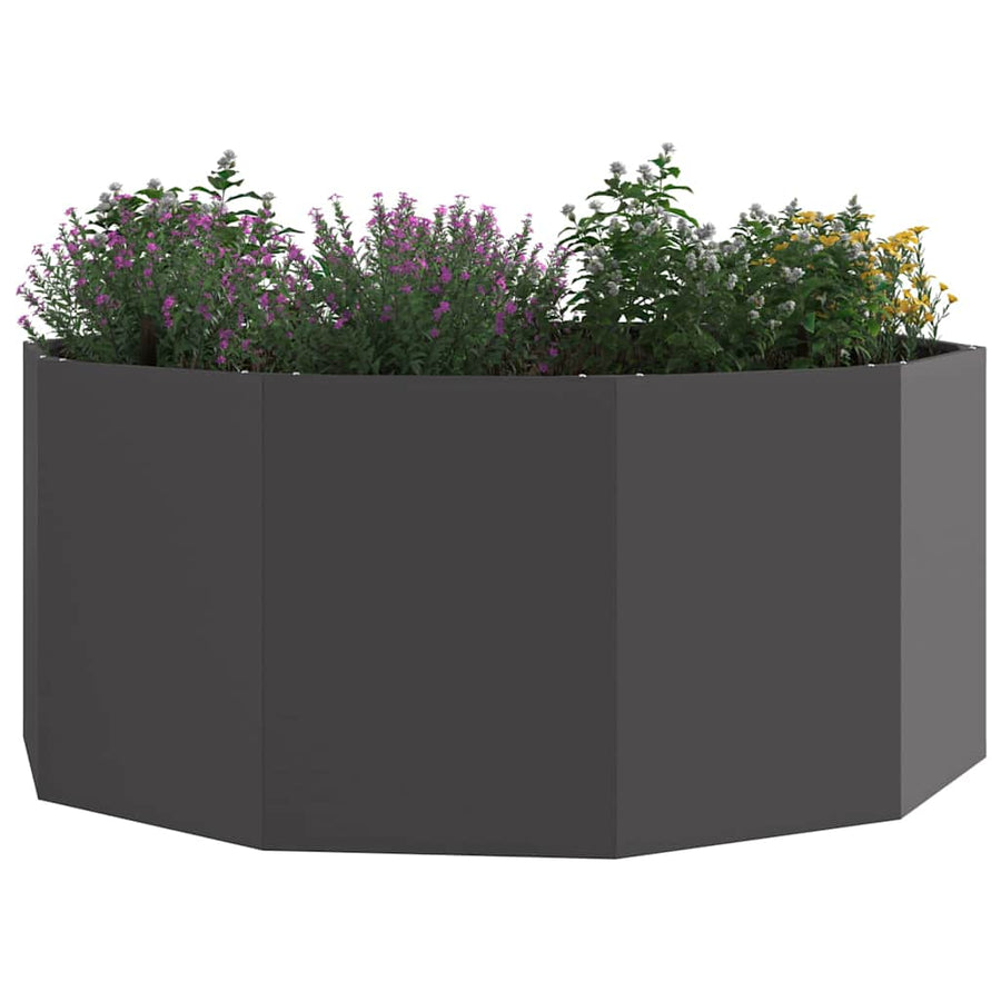 Plantenbak Zwart 120 x 120 x 50 cm Staal