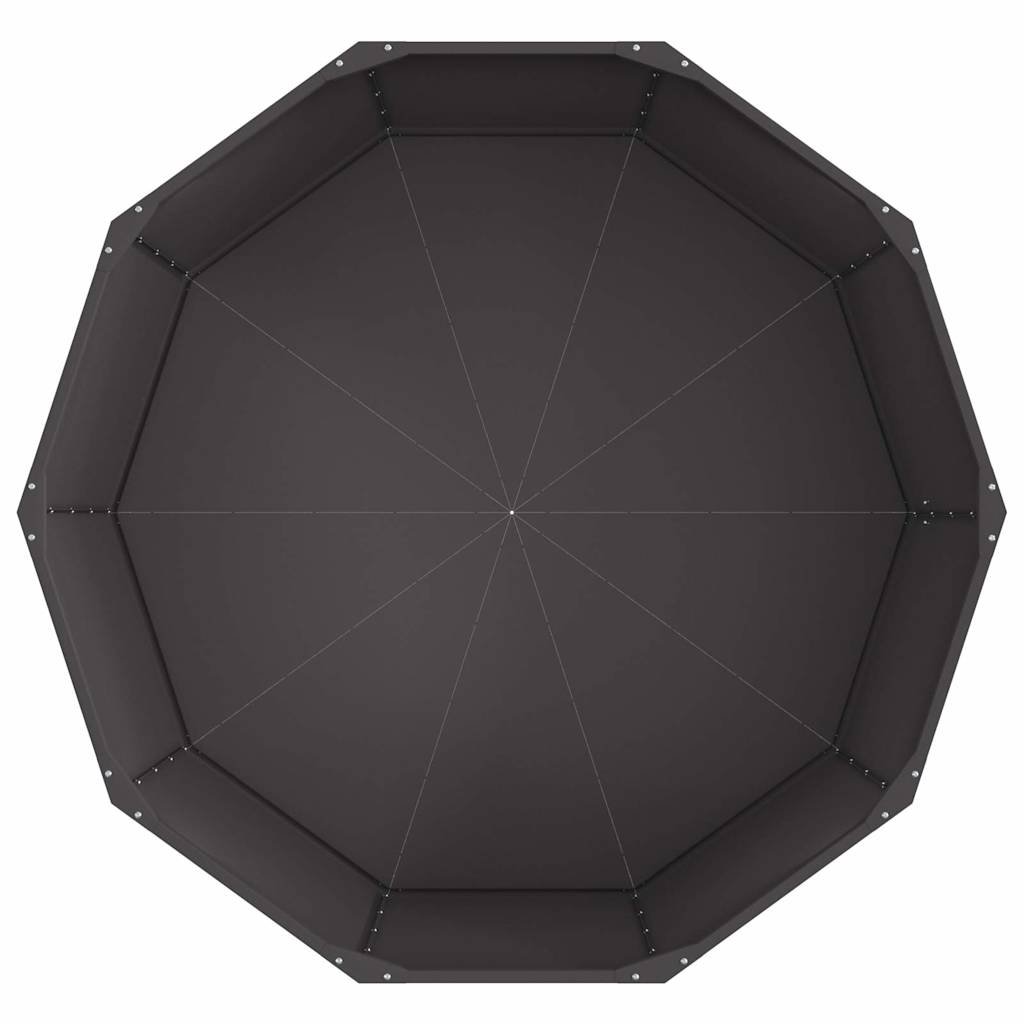 Plantenbak Zwart 120 x 120 x 50 cm Staal