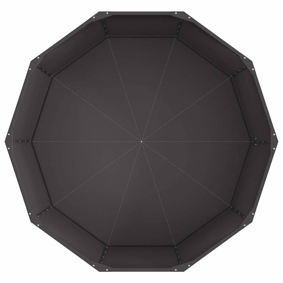 Plantenbak Zwart 120 x 120 x 50 cm Staal