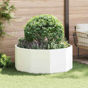 Plantenbak staal 120x120x50 cm wit