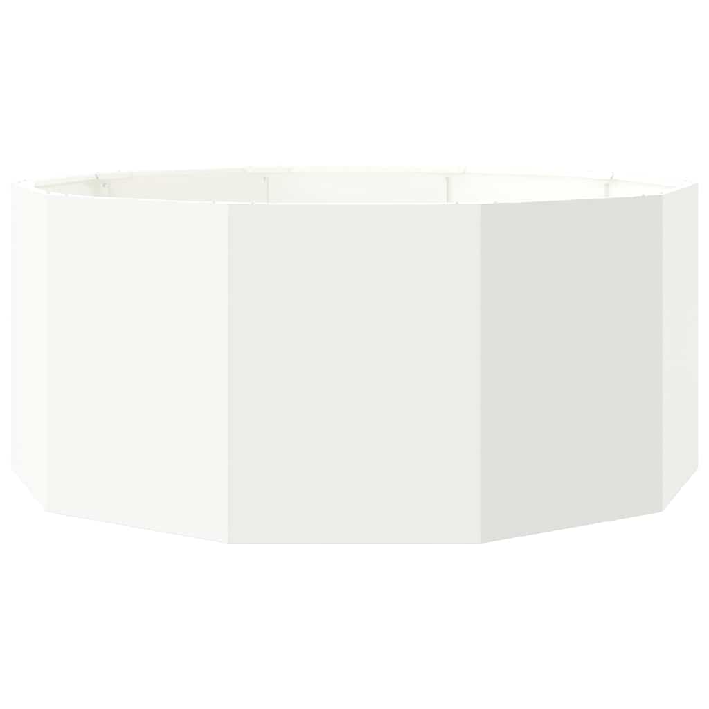 Plantenbak Wit 120 x 120 x 50 cm Staal