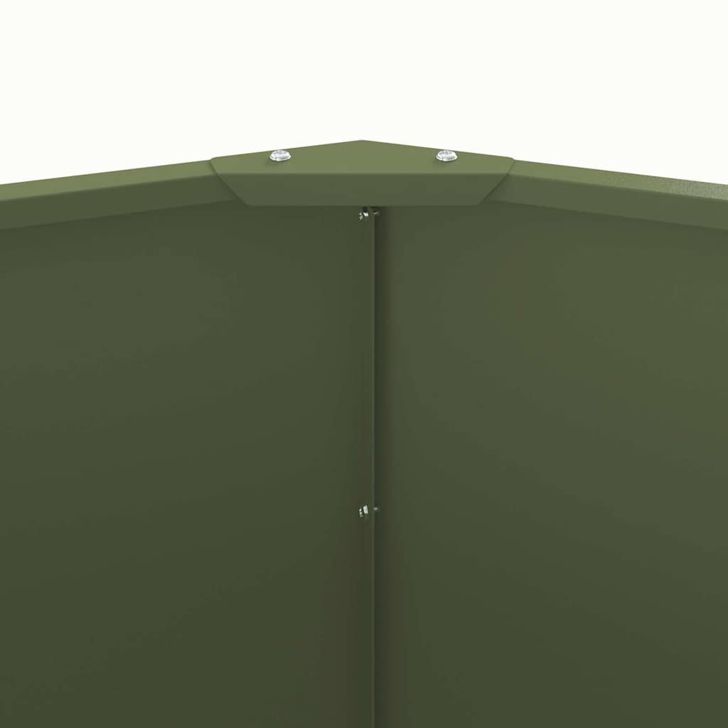 Plantenbak Olijf Groen 120 x 120 x 50 cm Staal