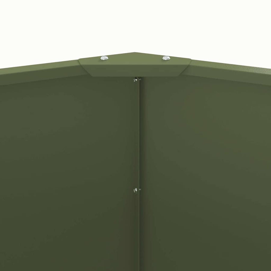 Plantenbak Olijf Groen 120 x 120 x 50 cm Staal