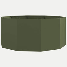 Plantenbak Olijf Groen 120 x 120 x 50 cm Staal