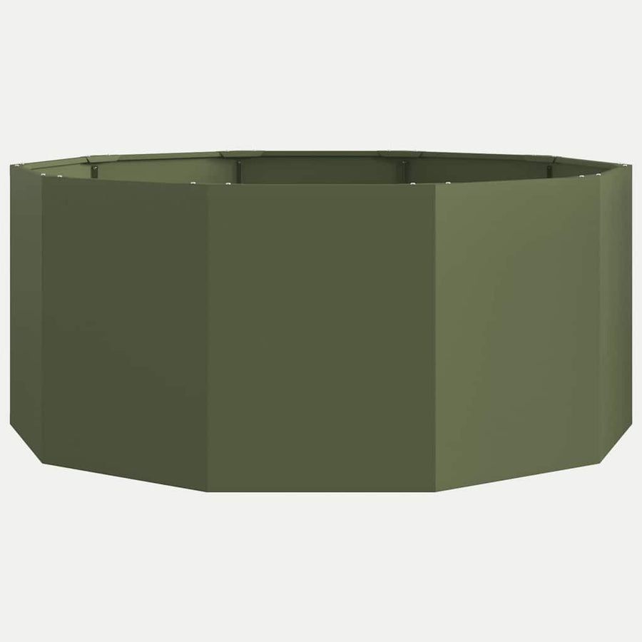 Plantenbak Olijf Groen 120 x 120 x 50 cm Staal