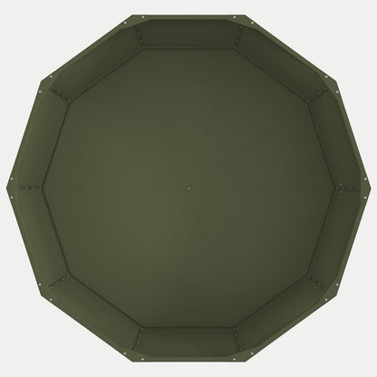 Plantenbak Olijf Groen 120 x 120 x 50 cm Staal