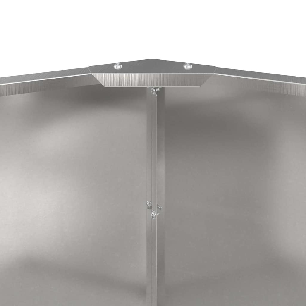 Plantenbak Zilver 120 x 120 x 50 cm Roestvrij staal