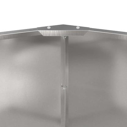 Plantenbak Zilver 120 x 120 x 50 cm Roestvrij staal