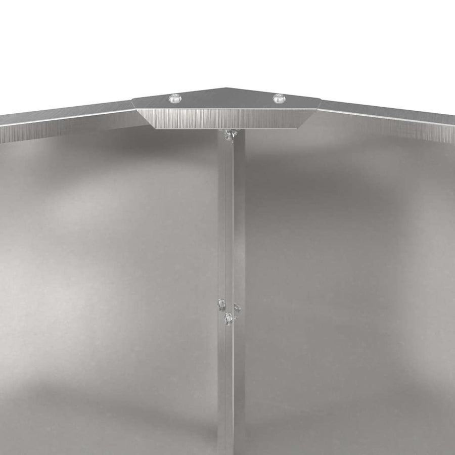 Plantenbak Zilver 120 x 120 x 50 cm Roestvrij staal