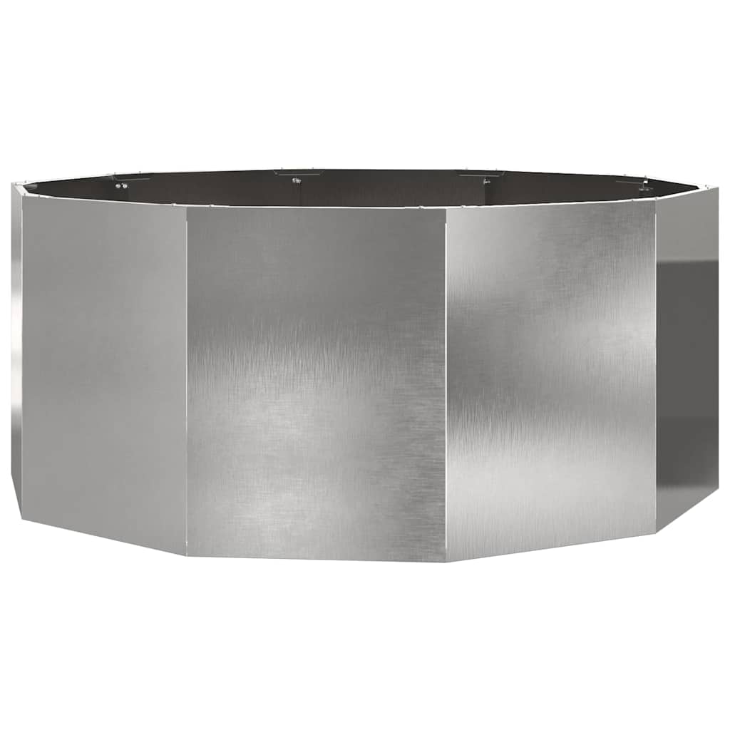 Plantenbak Zilver 120 x 120 x 50 cm Roestvrij staal