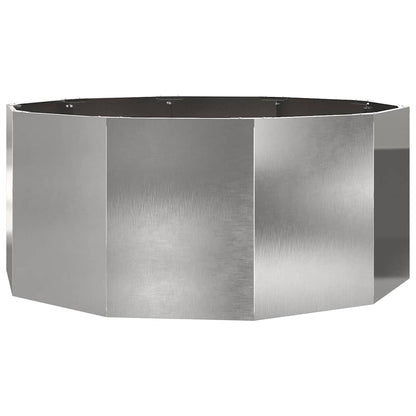 Plantenbak Zilver 120 x 120 x 50 cm Roestvrij staal