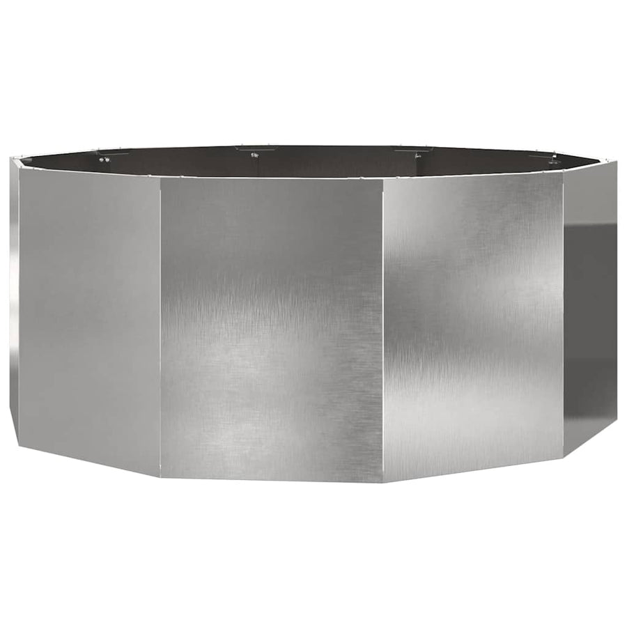 Plantenbak Zilver 120 x 120 x 50 cm Roestvrij staal