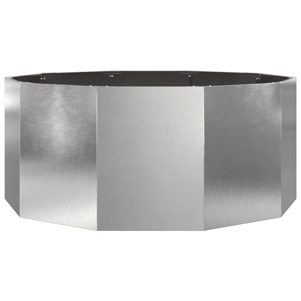 Plantenbak Zilver 120 x 120 x 50 cm Roestvrij staal
